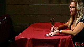 Julia ann licks dyanna lauren's big tits and pussy in lesbian kissing scene.