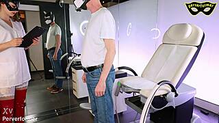 Doctor Shocks Hardening Cock With Electricity!