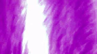 Chubby woman having fun with her partner on the bed, enjoying every moment