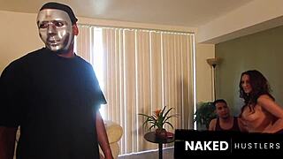 Husband offers venezuelan beauty queen wife to fend off intruders in roleplay.