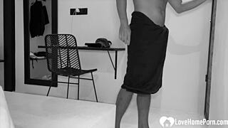 Big booty russian babe takes a deep pounding in homemade doggystyle clip