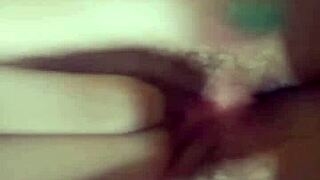 Naughty girl masturbates