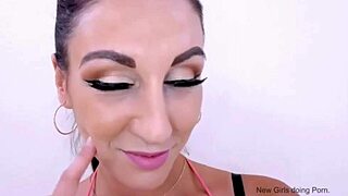 gorgeous italian model gets fucked in a modeling audition on sofa