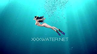 cruz gets blowjobs in the pool, cum splashing everywhere underwater with friends