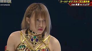 i cheer for syuri in the championship match against giulia.