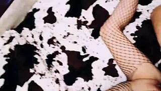 he knew she'd climax hard in stockings and lingerie during doggystyle assfucking 😏