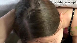 Homemade sex featuring wet pussy and natural tits in the kitchen