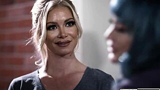 milf landlady got busty babe all to herself, seducin’ her