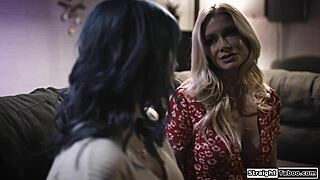 milf landlady got busty babe all to herself, seducin’ her