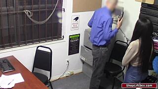 Ebony Teen 18+ Babe Deepthroats Interracially Before Getting Hardcore Fucked for Stealing Phones