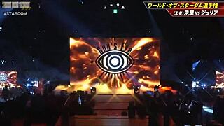 i cheer for syuri in the championship match against giulia.