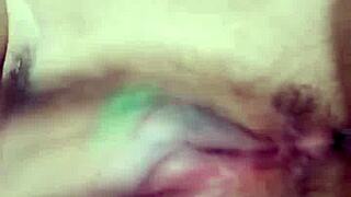 Naughty girl masturbates