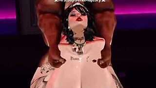 how a good girl gets her punishment, taking that big black cock hard.