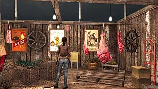 This cute brunette teen rocks slutty tease fashion in Fallout 4