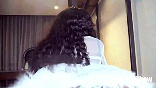 Threesome girl on girl action with ebony lesbians shaking asses, waiting for big black cock stretch