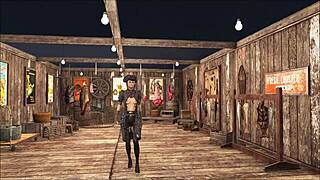 This cute brunette teen rocks slutty tease fashion in Fallout 4