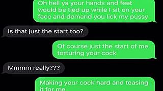 Sexting to emasculate my sissy in humiliation