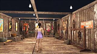 This cute brunette teen rocks slutty tease fashion in Fallout 4