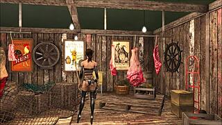 This cute brunette teen rocks slutty tease fashion in Fallout 4