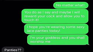 Sexting to emasculate my sissy in humiliation