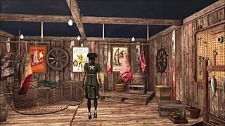 This cute brunette teen rocks slutty tease fashion in Fallout 4