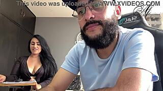 My manager forces contract signing while I crave sucking cock at work