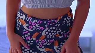 This Desi College Girl Masturbates Sensually Under Her Skirt