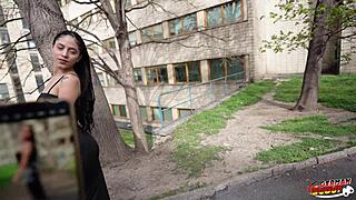 German Scout Picks Up Skinny Latina Teen Helen Star in Berlin