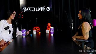 marcely mello and tifany rocha in outdoor swing casting with dirty talk