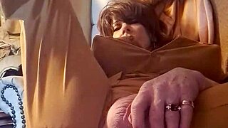 fine ass tranny rides big dildo with wild passion