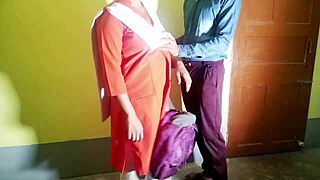 School girl trades exam paper for tight fuck with security guard's monster cock