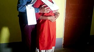 School girl trades exam paper for tight fuck with security guard's monster cock