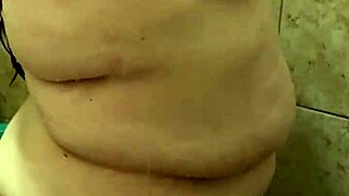 curvy bbw wife busted scrubbing her big ass in shower