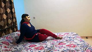watching an indian milf bhabhi in closeup pov blowjob scene