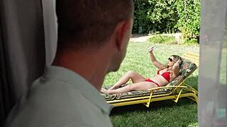 Aria Banks' friend's dad daydreams about her hot body