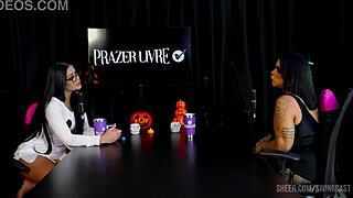 marcely mello and tifany rocha in outdoor swing casting with dirty talk