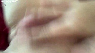 Ashlynn engages in detailed pussy play solo