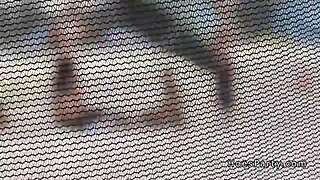 amateurs enjoying beach party activities in a tent