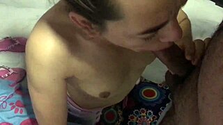 Nora MILF Sucks Andy Z 94's Cock Before Bed.