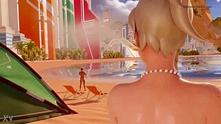 Blonde Mercy Nudes Up on Beach Vacation for Big Cock Fun!