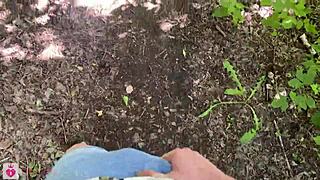 she shows glasses natural tits ass in nature