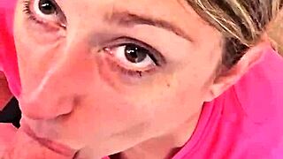 Him And Her - Oh Wow, Cute Milf Babe Does Deepthroat Blowjob At Home