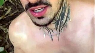 COMI UM DESCONHECIDO QUE ESTAVA BATENDO UMA NA TRILHA, PRIMEIRA VEZ COMO ESCRAVO ANAL