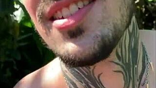 COMI UM DESCONHECIDO QUE ESTAVA BATENDO UMA NA TRILHA, PRIMEIRA VEZ COMO ESCRAVO ANAL