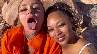 Officer Forces Inmates To Suck His Monster Cock