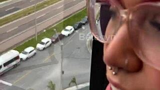 During our shopping trip, she gave me a blowjob in the back