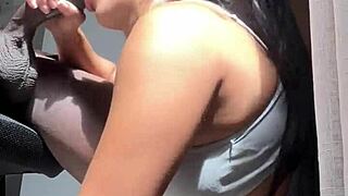 Big booty brunette seduces stepbrother for monster cock.