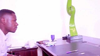 Brunette Amateur Sucks and Gets Assfucked by BBC at Work