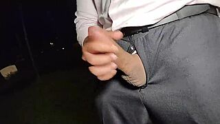 Yuri Gaúcho - Horny Boss Flashes and Jerks Off in Public. Handsome Exec Cums Hard Before Crowd.