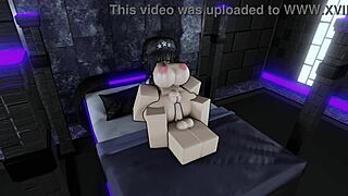 She asked to be filmed in a fun role-play on Roblox